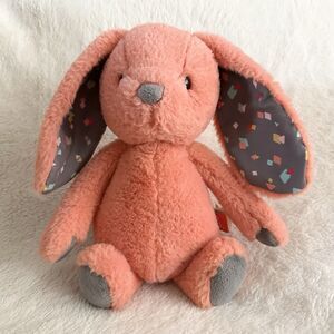 B Softies Happy Hues Coral Cuties Bunny Rabbit Plush 12" Soft Stuffed Animal